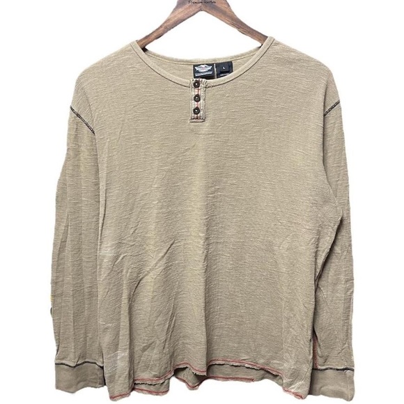Harley-Davidson Other - Harley Davidson long sleeve Henley style thermal biker motorcycle under shirt